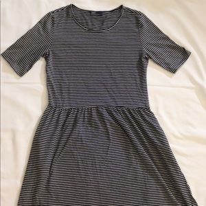 Gap navy and white striped dress